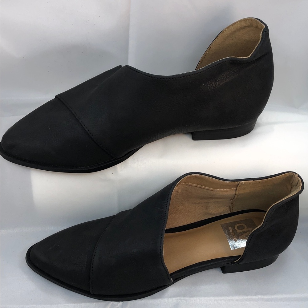 Dolce Vita Black Pointed-Toe D'Orsay Flats